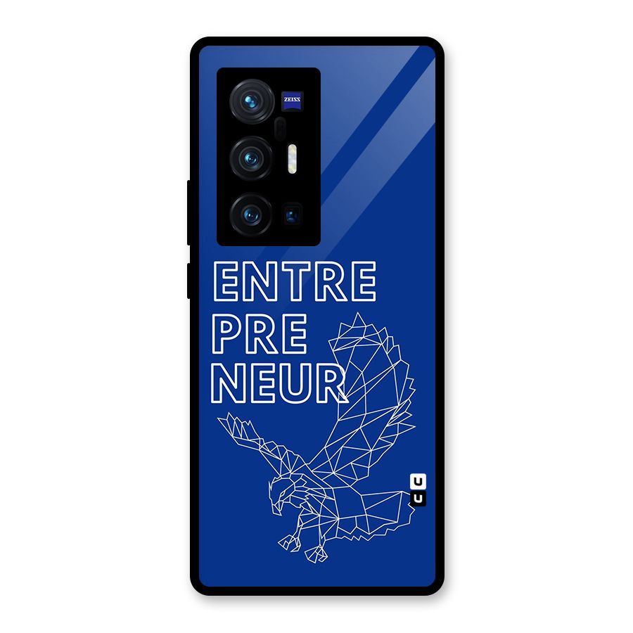 Blue Entrepreneur Glass Back Case for Vivo X70 Pro Plus