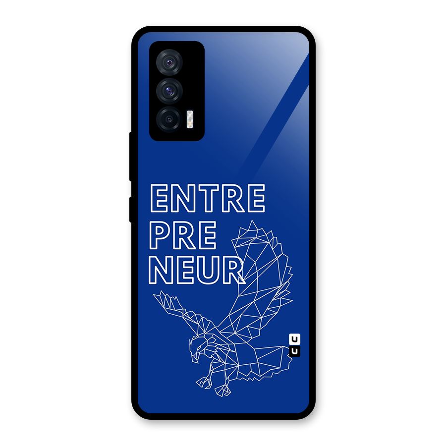 Blue Entrepreneur Glass Back Case for Vivo iQOO 7 5G