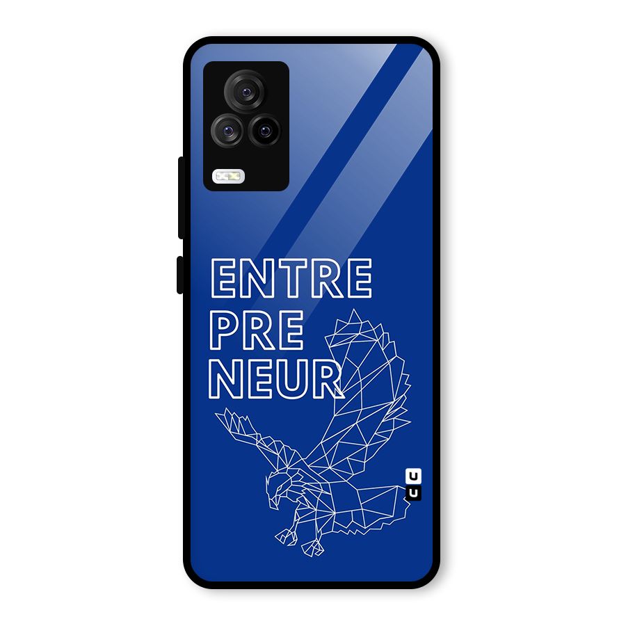 Blue Entrepreneur Glass Back Case for Vivo iQOO 7 Legend 5G