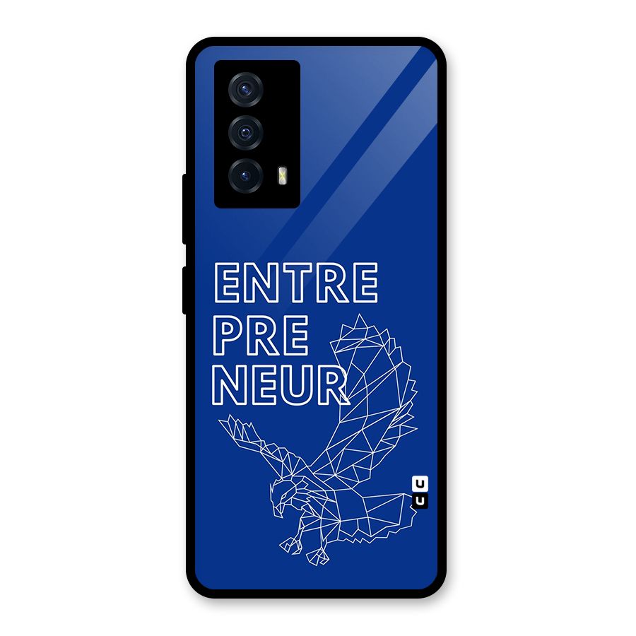 Blue Entrepreneur Glass Back Case for Vivo iQOO Z5
