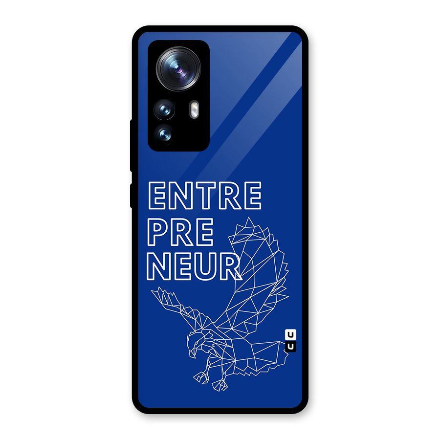 Blue Entrepreneur Glass Back Case for Xiaomi 12 Pro