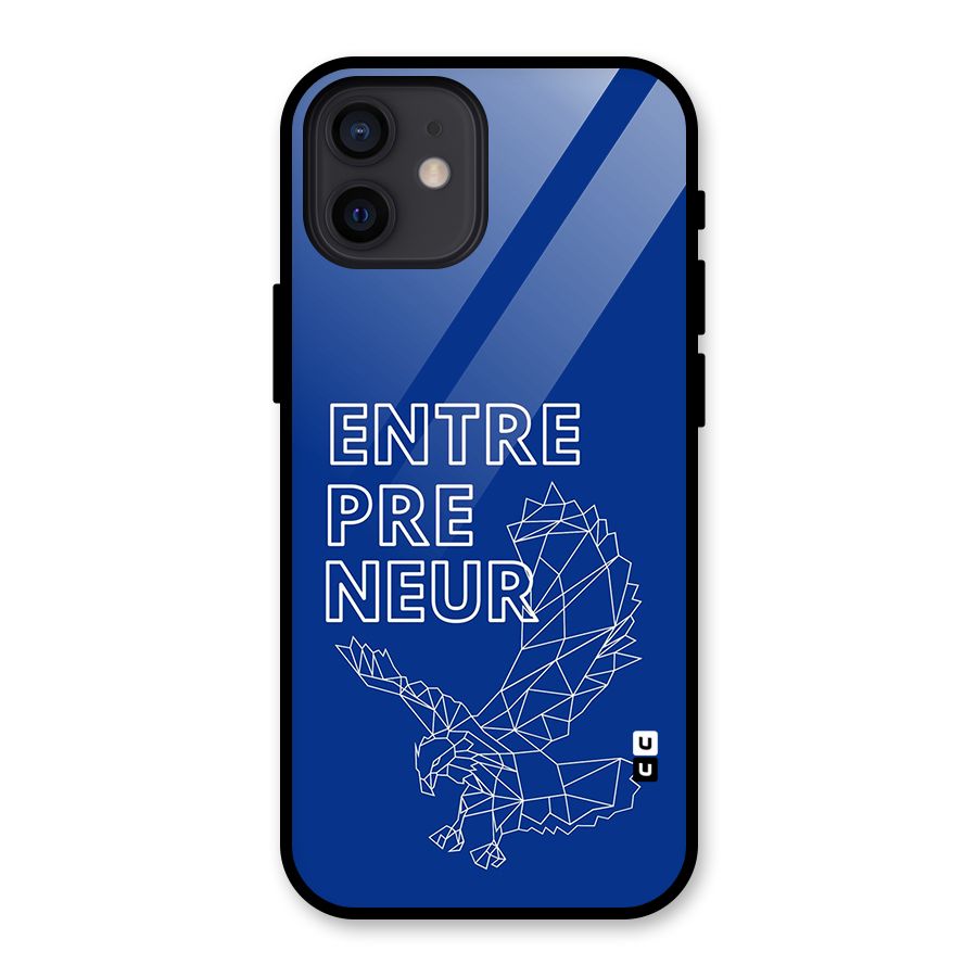 Blue Entrepreneur Glass Back Case for iPhone 12