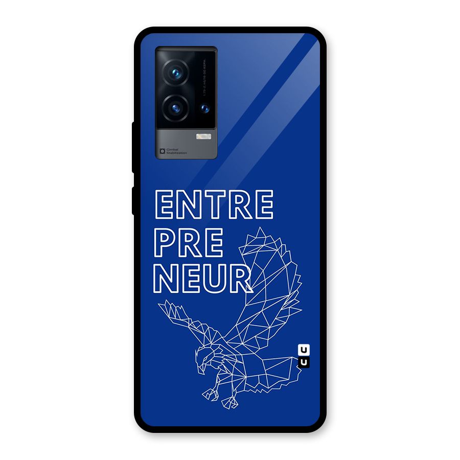 Blue Entrepreneur Glass Back Case for iQOO 9 5G
