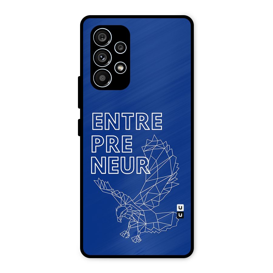 Blue Entrepreneur Metal Back Case for Galaxy A53 5G