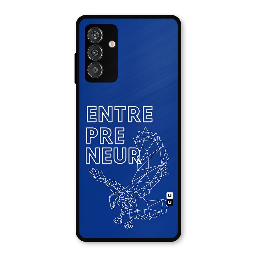 Blue Entrepreneur Metal Back Case for Galaxy F13