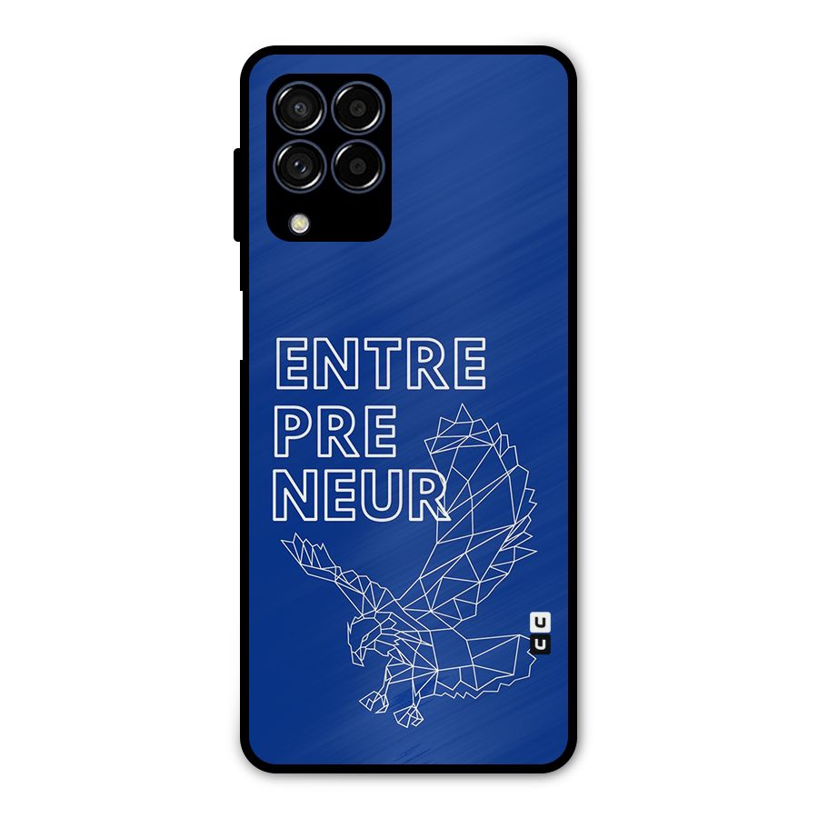 Blue Entrepreneur Metal Back Case for Galaxy M53 5G