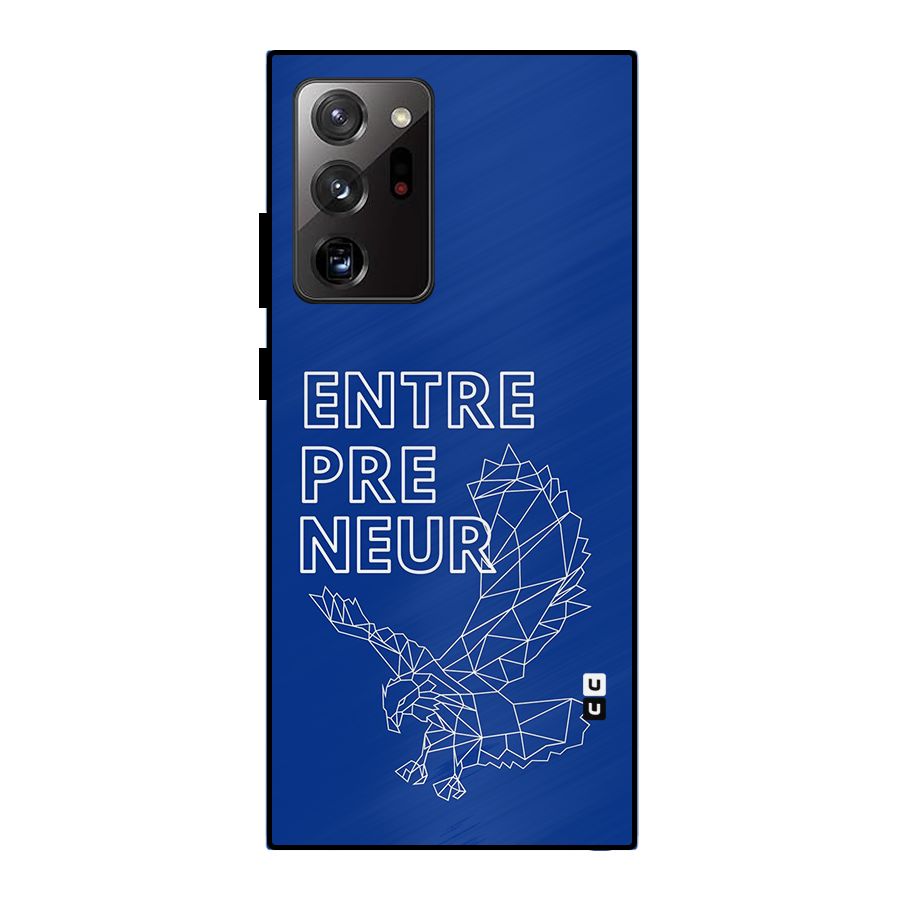 Blue Entrepreneur Metal Back Case for Galaxy Note 20 Ultra 5G