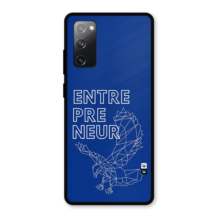 Blue Entrepreneur Metal Back Case for Galaxy S20 FE 5G