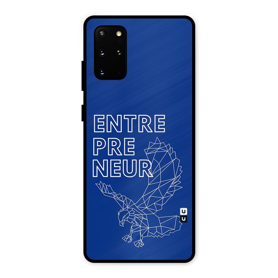 Blue Entrepreneur Metal Back Case for Galaxy S20 Plus