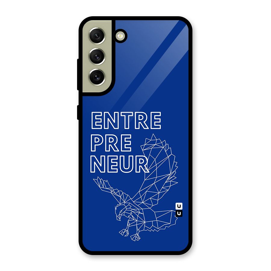 Blue Entrepreneur Metal Back Case for Galaxy S21 FE 5G (2023)