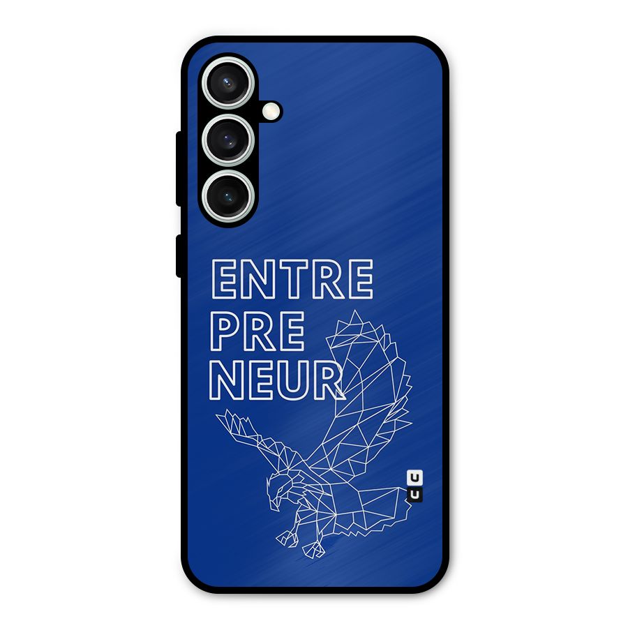 Blue Entrepreneur Metal Back Case for Galaxy S23 FE