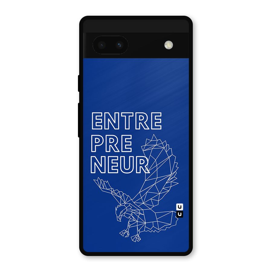 Blue Entrepreneur Metal Back Case for Google Pixel 6a