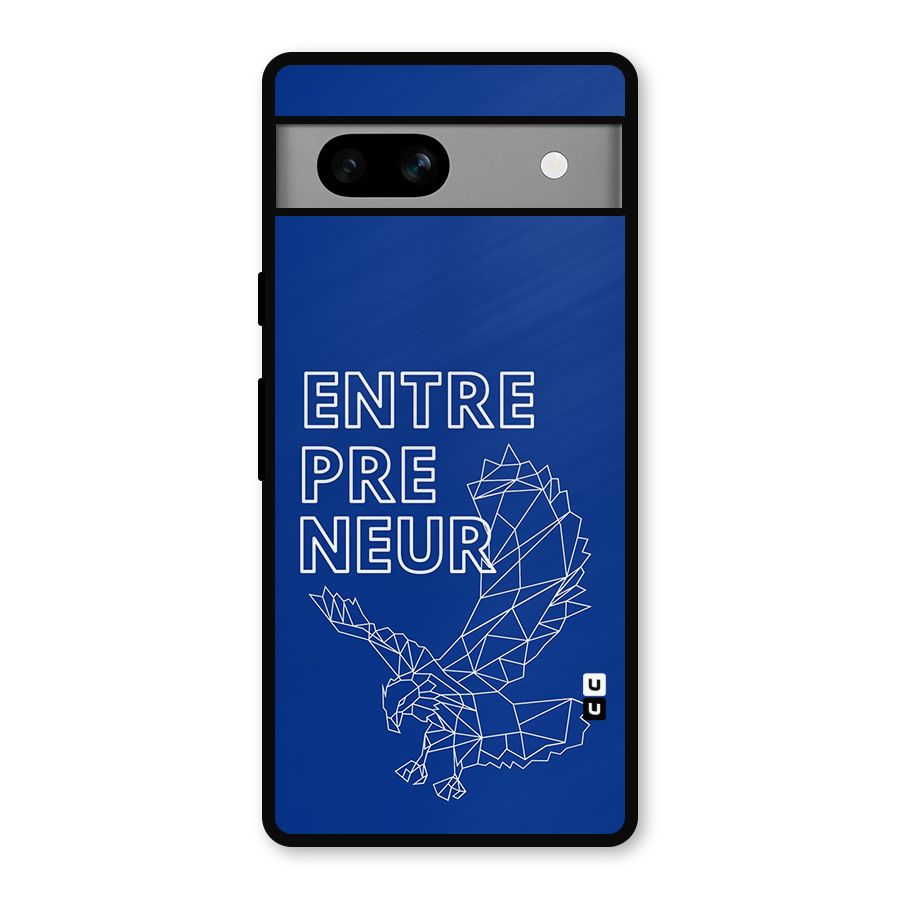 Blue Entrepreneur Metal Back Case for Google Pixel 7a