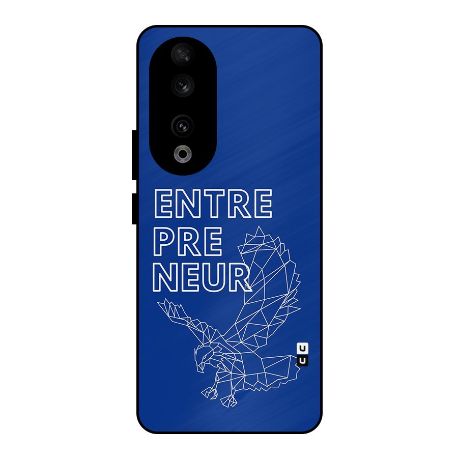 Blue Entrepreneur Metal Back Case for Honor 90