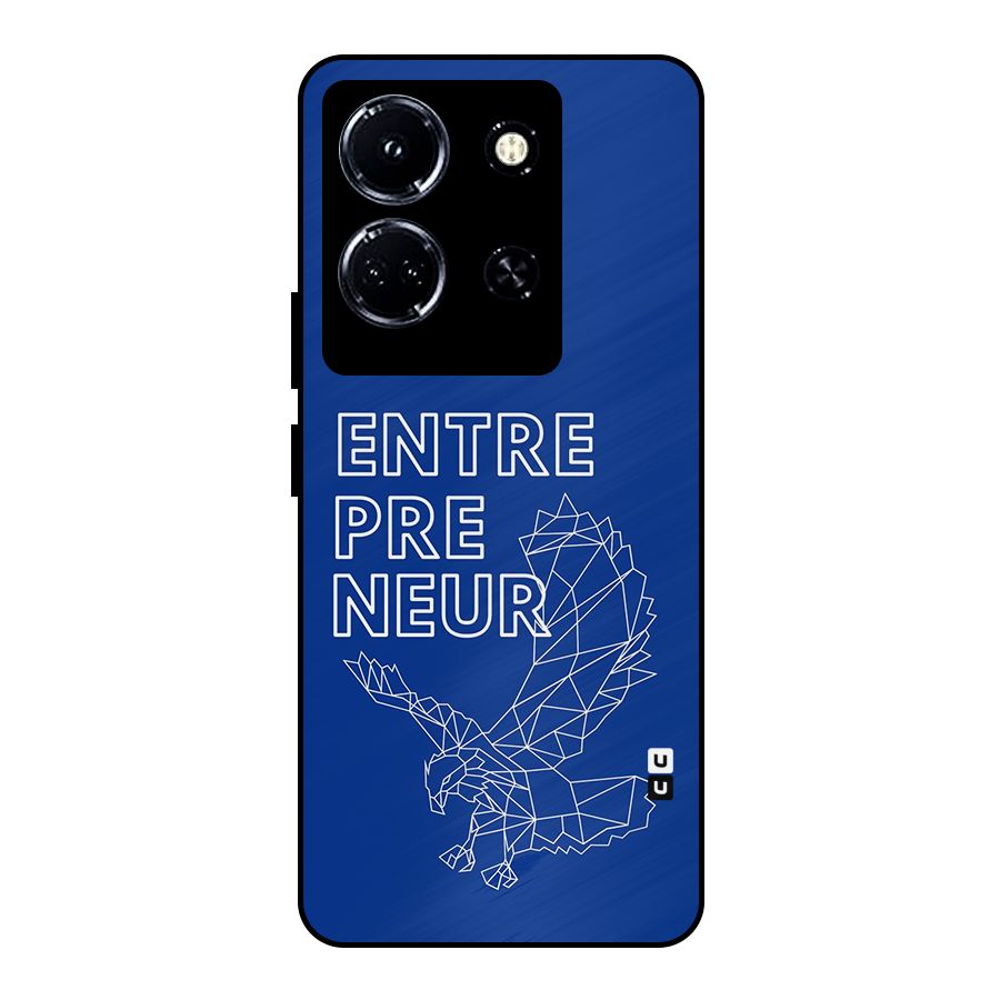 Blue Entrepreneur Metal Back Case for Infinix Note 30 5G