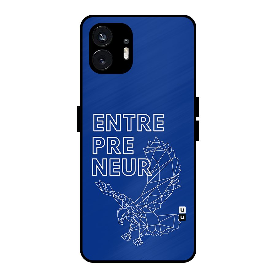 Blue Entrepreneur Metal Back Case for Nothing Phone 2