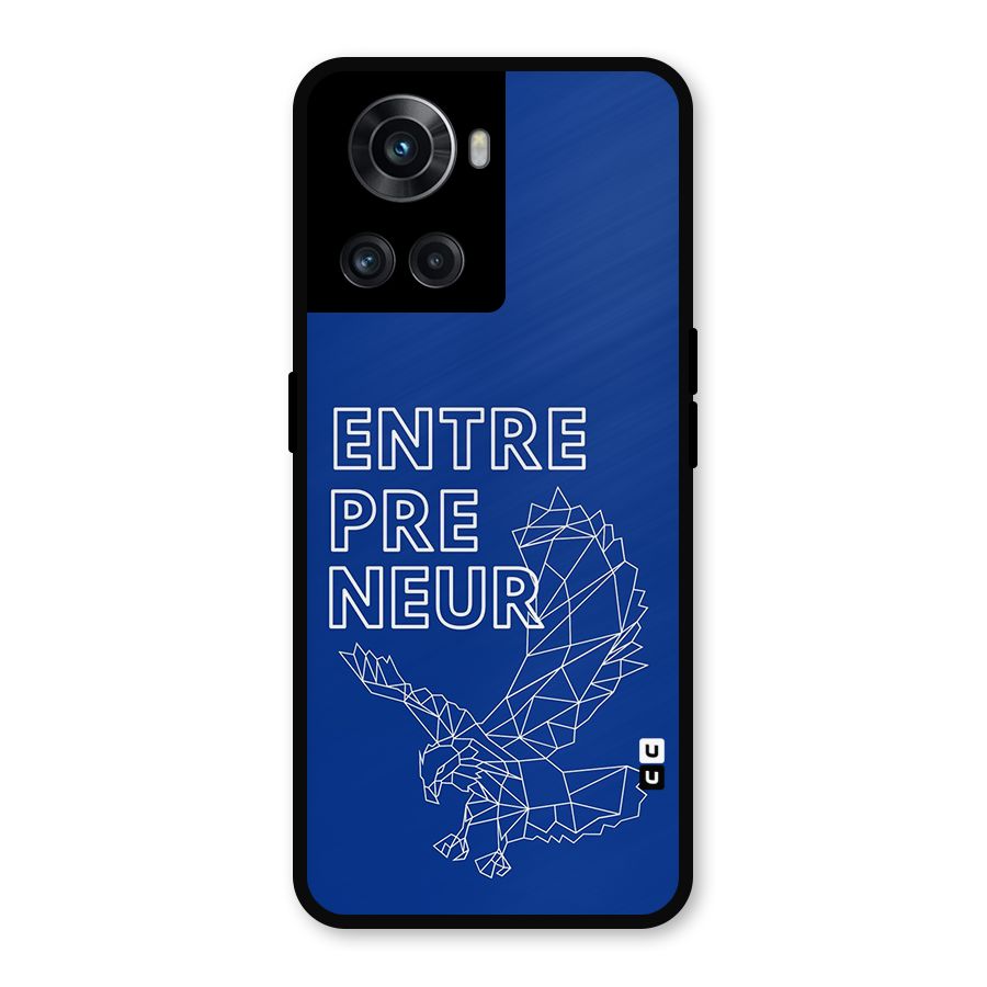 Blue Entrepreneur Metal Back Case for OnePlus 10R