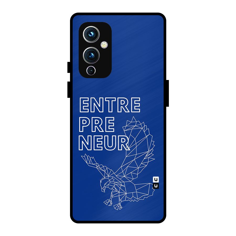 Blue Entrepreneur Metal Back Case for OnePlus 9