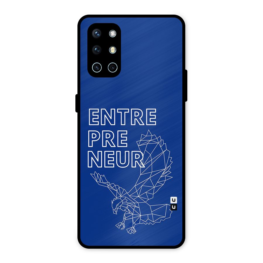 Blue Entrepreneur Metal Back Case for OnePlus 9R