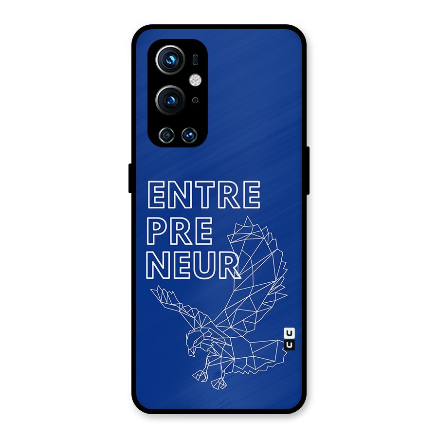 Blue Entrepreneur Metal Back Case for OnePlus 9 Pro