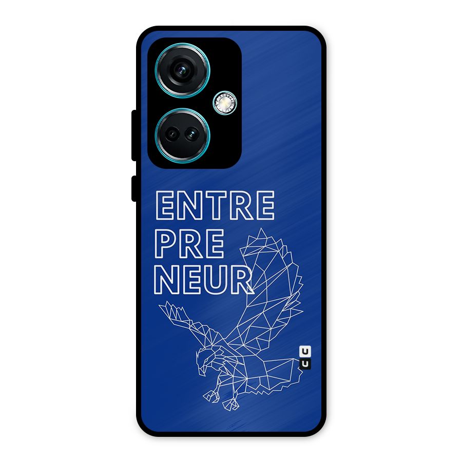 Blue Entrepreneur Metal Back Case for OnePlus Nord CE 3 5G