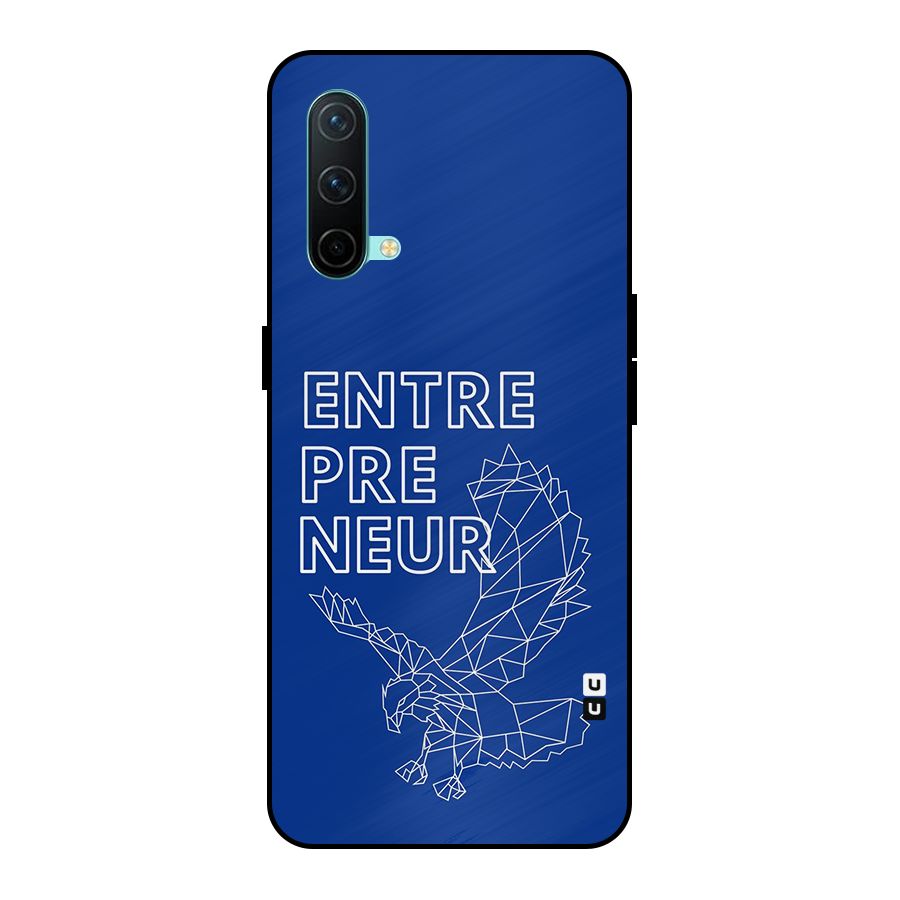 Blue Entrepreneur Metal Back Case for OnePlus Nord CE 5G