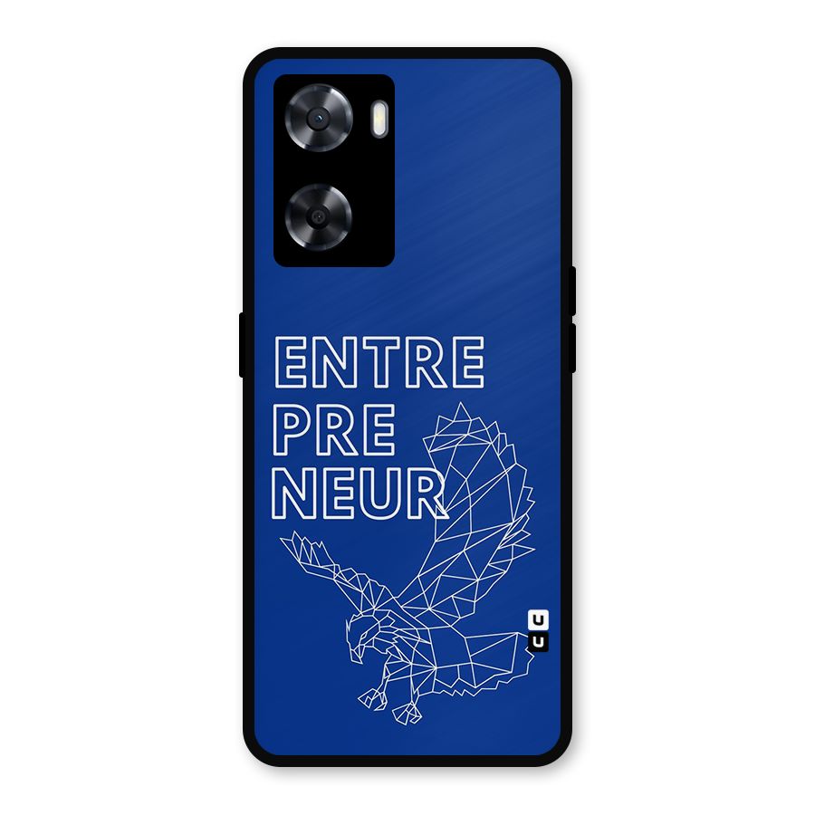 Blue Entrepreneur Metal Back Case for OnePlus Nord N20 SE