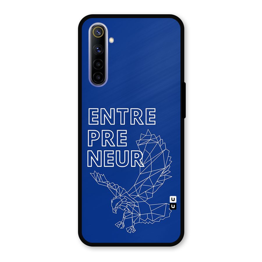 Blue Entrepreneur Metal Back Case for Realme 6