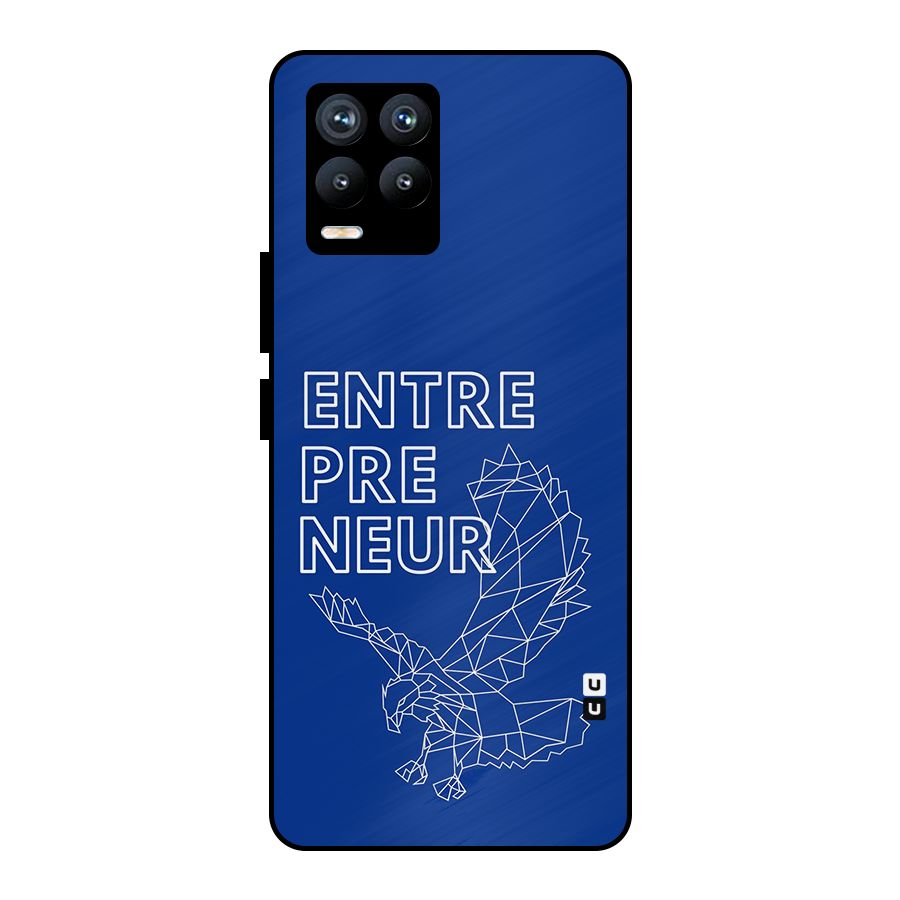 Blue Entrepreneur Metal Back Case for Realme 8