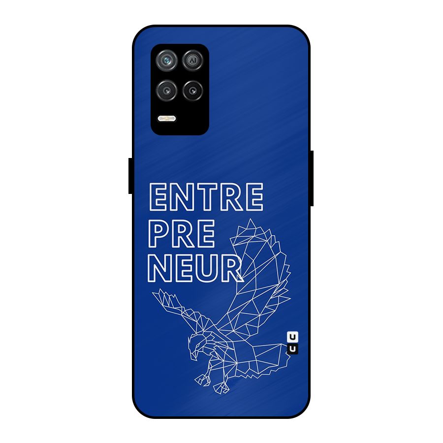 Blue Entrepreneur Metal Back Case for Realme 8 5G