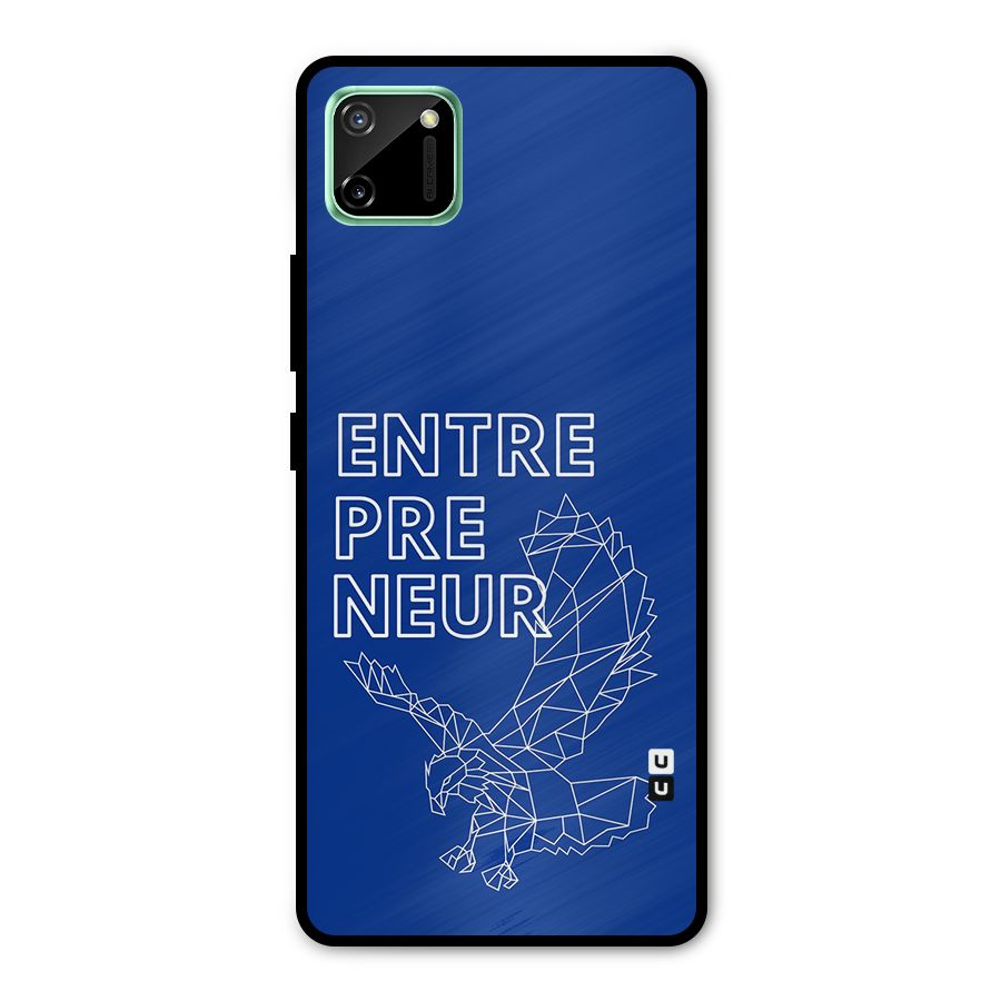 Blue Entrepreneur Metal Back Case for Realme C11