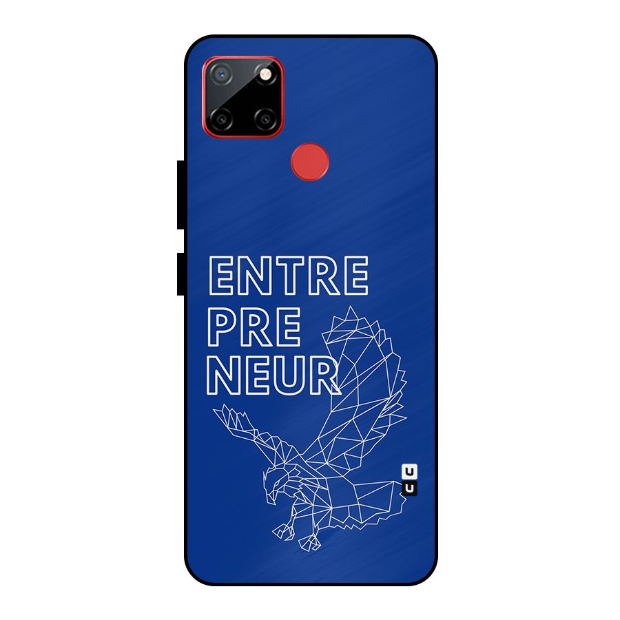 Blue Entrepreneur Metal Back Case for Realme C12