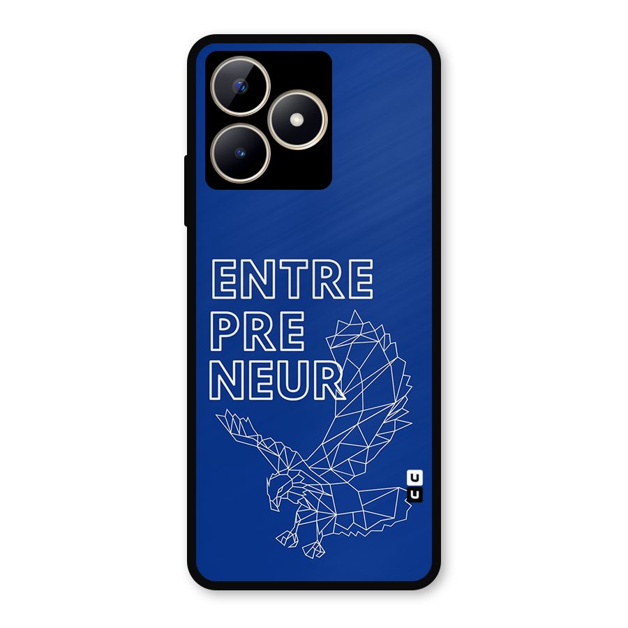 Blue Entrepreneur Metal Back Case for Realme C53