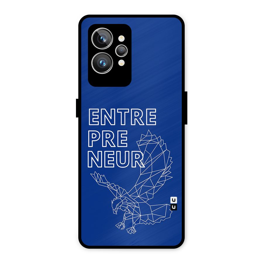 Blue Entrepreneur Metal Back Case for Realme GT2 Pro