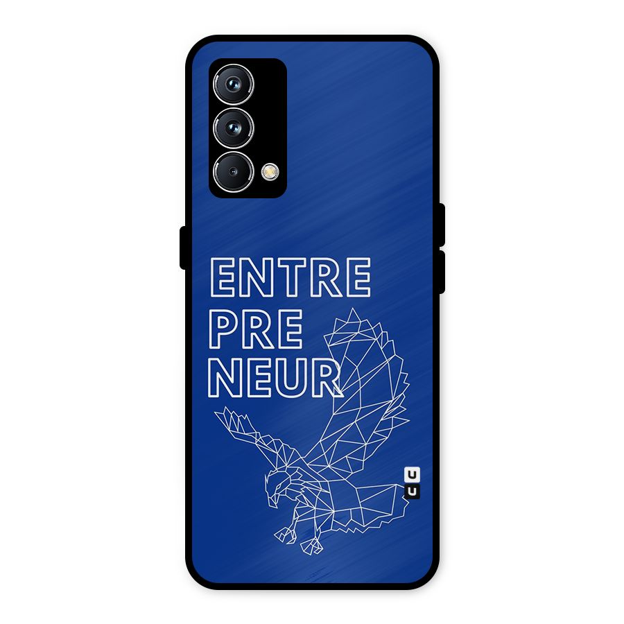 Blue Entrepreneur Metal Back Case for Realme GT Master Edition
