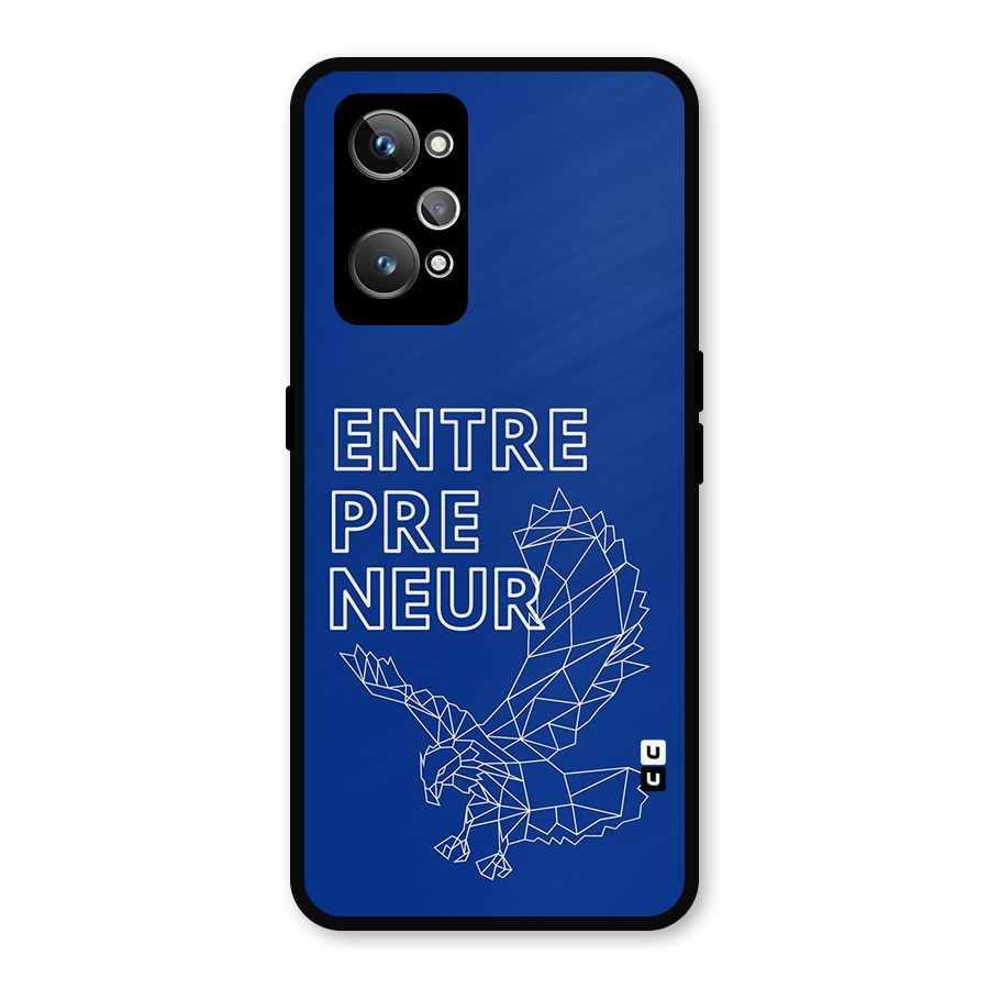 Blue Entrepreneur Metal Back Case for Realme GT Neo 3T