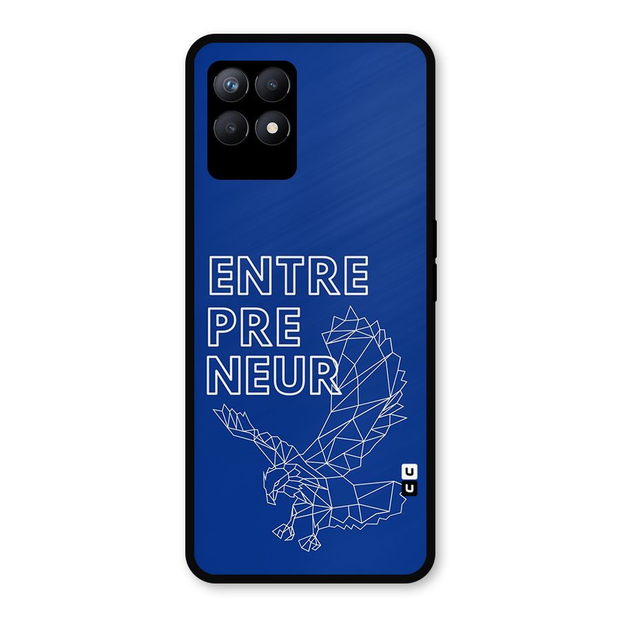 Blue Entrepreneur Metal Back Case for Realme Narzo 50