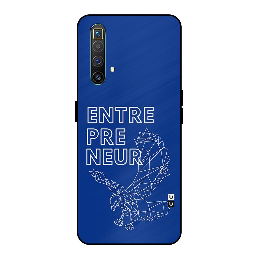 Blue Entrepreneur Metal Back Case for Realme X3