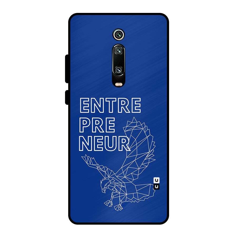 Blue Entrepreneur Metal Back Case for Redmi K20