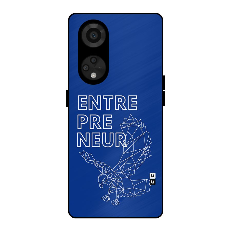 Blue Entrepreneur Metal Back Case for Reno8 T 5G