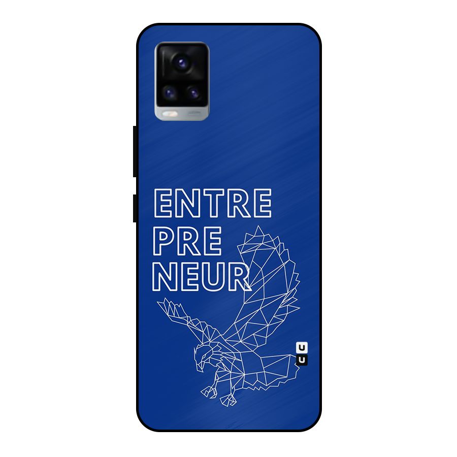 Blue Entrepreneur Metal Back Case for Vivo V20