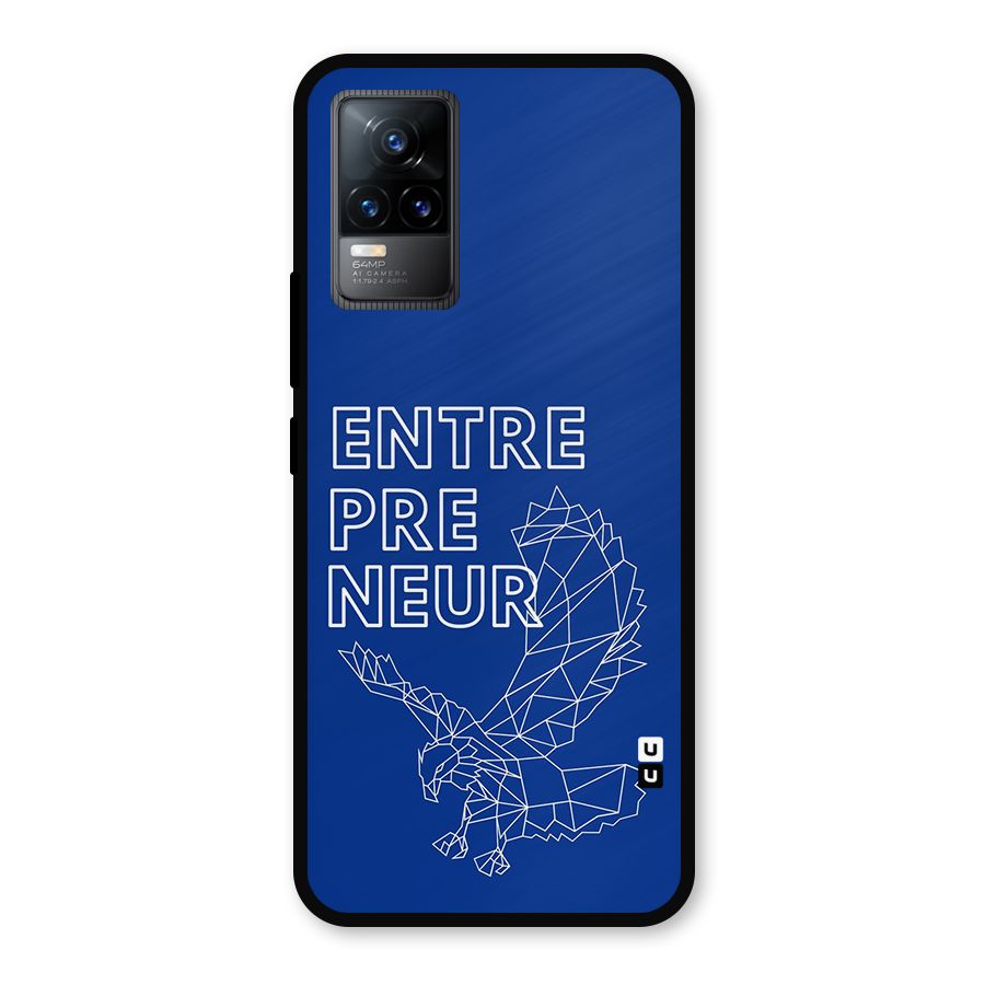 Blue Entrepreneur Metal Back Case for Vivo Y73