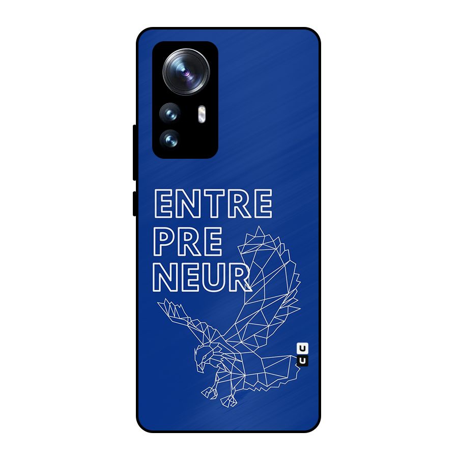 Blue Entrepreneur Metal Back Case for Xiaomi 12 Pro