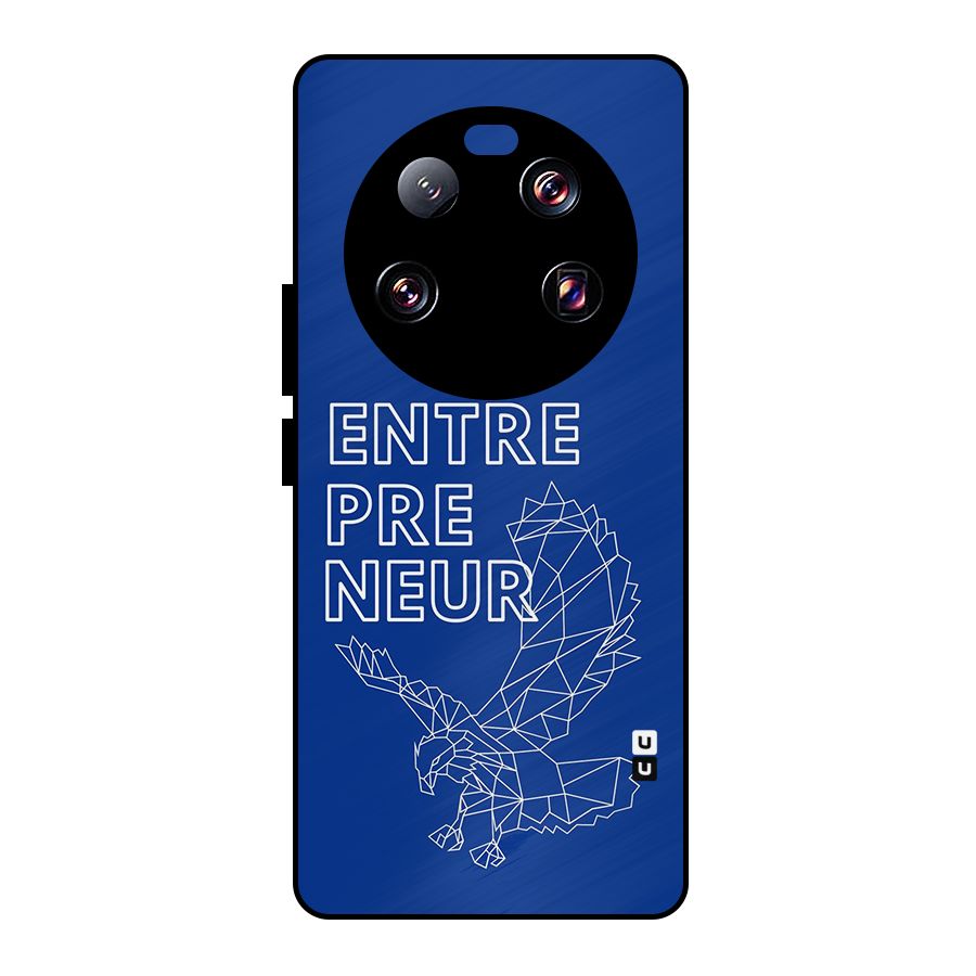Blue Entrepreneur Metal Back Case for Xiaomi 13 Ultra