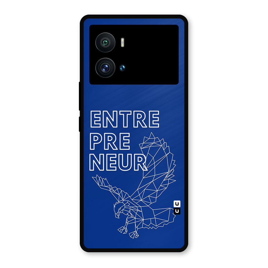 Blue Entrepreneur Metal Back Case for iQOO 9 Pro