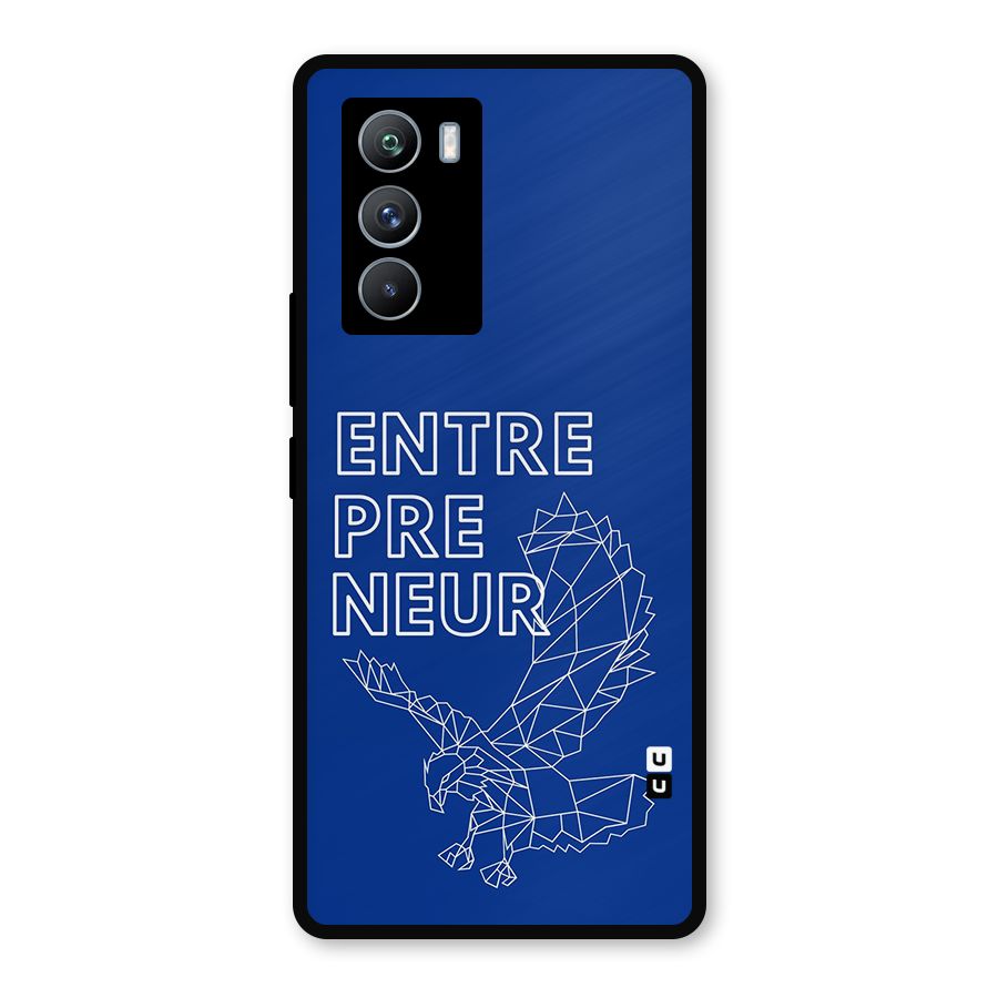Blue Entrepreneur Metal Back Case for iQOO 9 SE