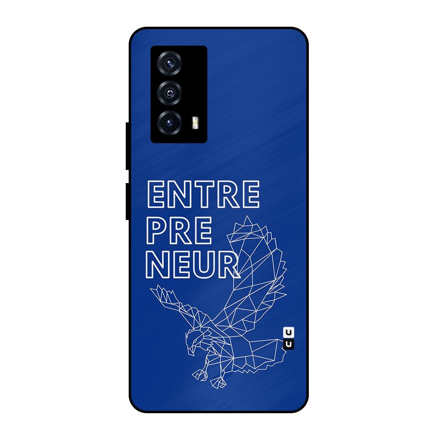 Blue Entrepreneur Metal Back Case for iQOO Z5