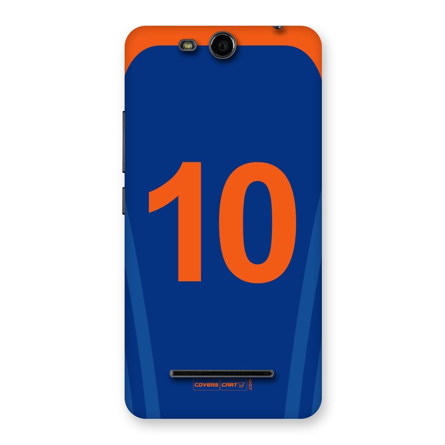 Blue Jersey Back Case for Micromax Canvas Juice 3 Q392
