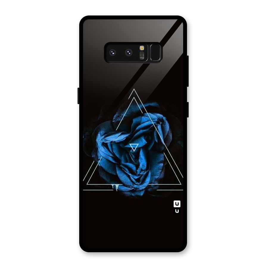 Blue Magic Triangle Glass Back Case for Galaxy Note 8