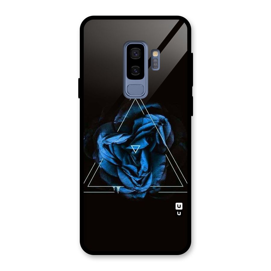 Blue Magic Triangle Glass Back Case for Galaxy S9 Plus
